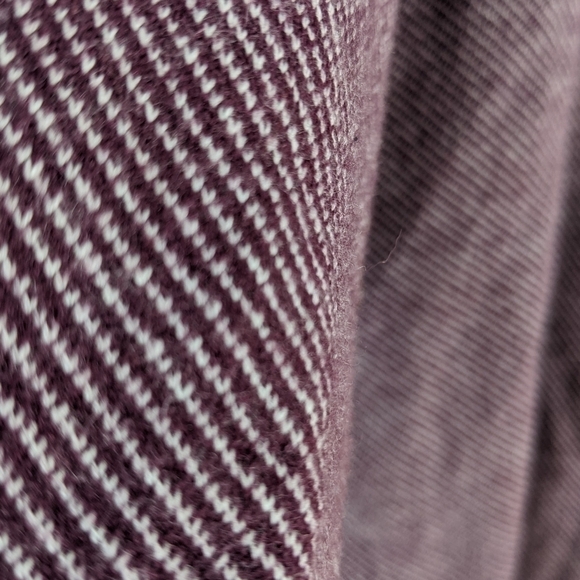 Robert Graham 1/4 zip burgundy striped sweater rainbow stand collar XXL - Picture 5 of 11